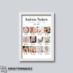 Tablou Personalizat Bebeluși Primul Meu An Mockup Rama Alba