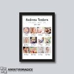 Tablou personalizat Primul Meu An Mockup Rama Neagra