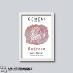 Tablou Personalizat cu Zodia Gemeni