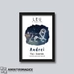 Leu Albastru Rama neagra