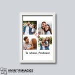 Tablou Personalizat pentru Cupluri cu patru poze - Te iubesc