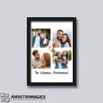 Tablou Personalizat pentru Cupluri cu patru poze - Te iubesc