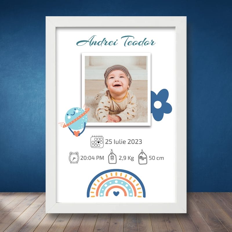 Cadou Personalizat Tablou Baby Planet