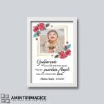 Tablou Personalizat Nași de Botez - Godparents are a Gift ramă albă