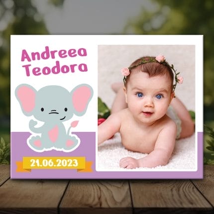 Mărturie Magnetică Fetițe - Elefant - MMBF-02