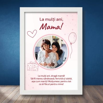 Cadou Personalizat Tablou La Mulți Ani Mama