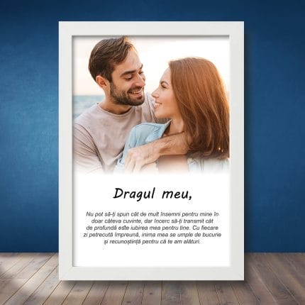 Cadou Tablou Pentru iubit Dragul Meu