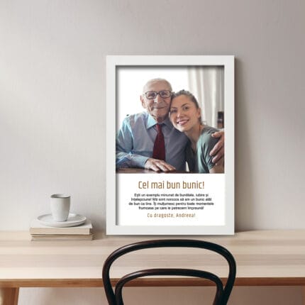 Tablou personalizat Cel mai Bun Bunic birou