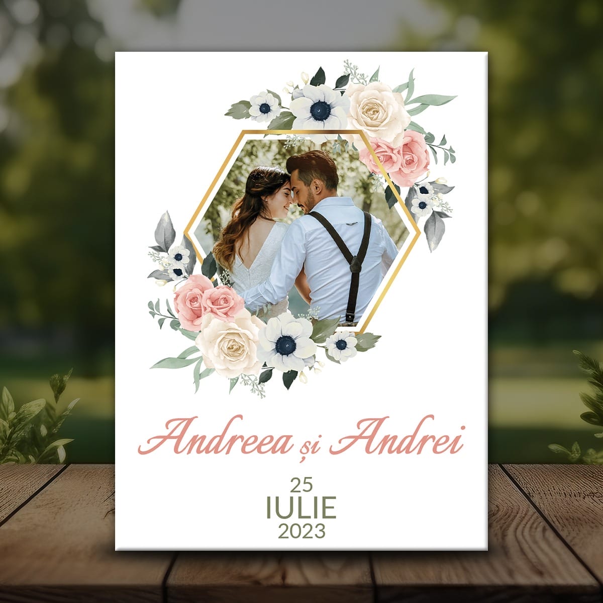 Nuntă MMN-04 Mockup Mărturii Nuntă - Magneți Frigider - MMN-04