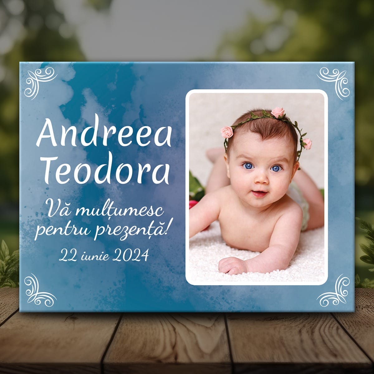 Botez MMBB-07 Mockup Mărturie Magnet Botez - MMB07