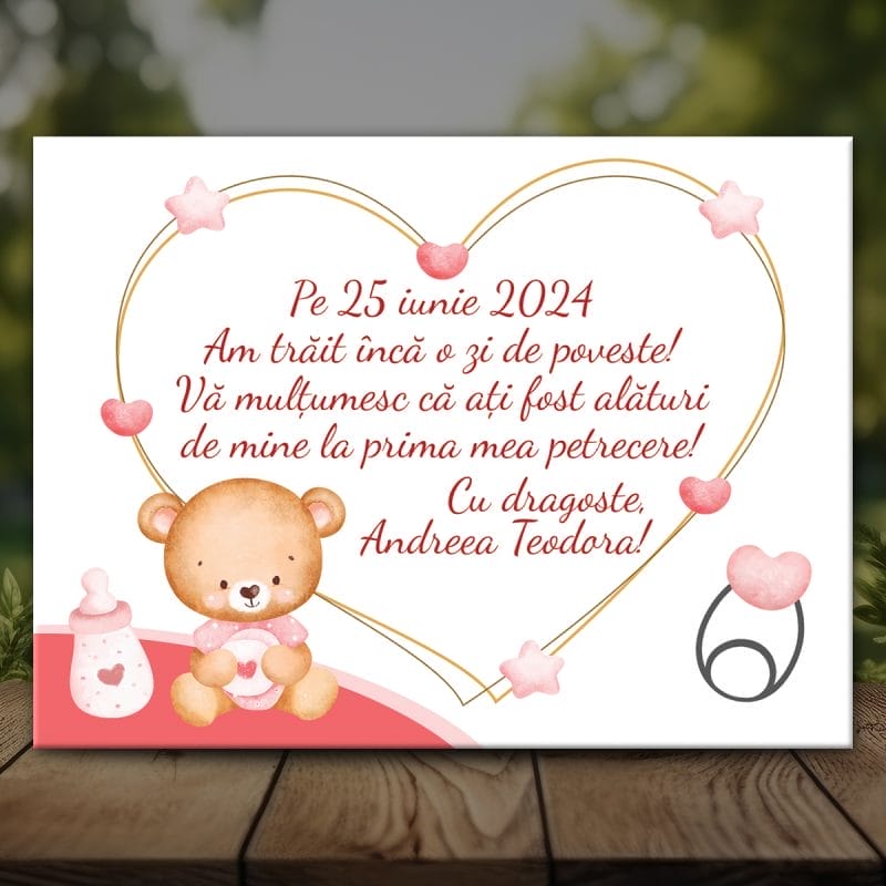 Mărturii Magnetice Fete cu Mesaj Personalizat - MMBF-13