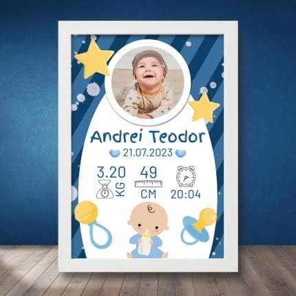 Cadou Personalizat Tablou Bebeluși Newborn