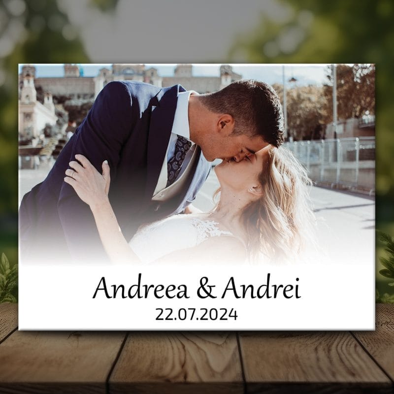 Mărturie Magnet Nuntă cu Poză - MMN-10
