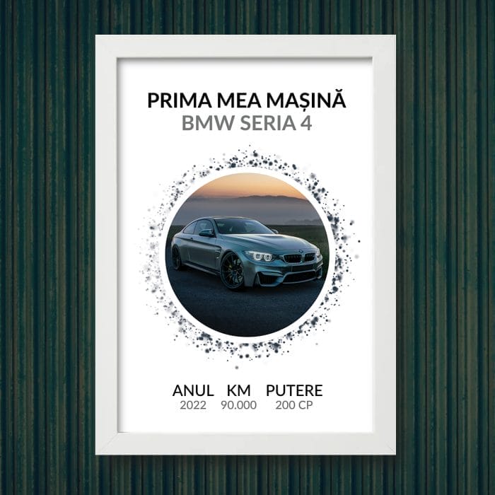 Tablou Personalizat Prima Mea Mașină - TP-AM02