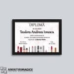 Diplomă Personalizată Make Up - AMDP-02 rama neagra
