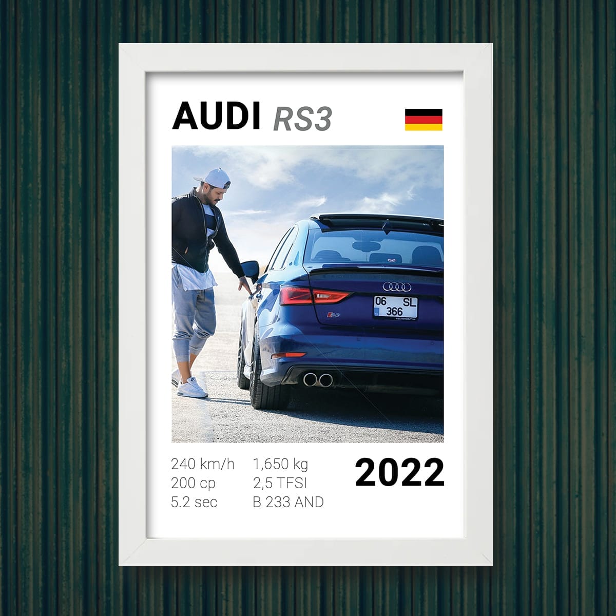 TP-AM03 Mockup Tablou Personalizat cu Mașina Ta - TP-AM03