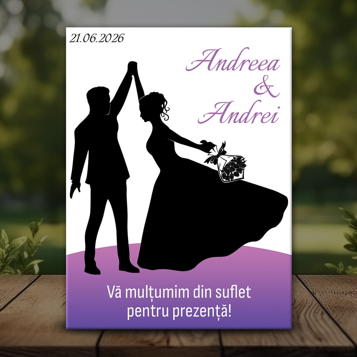 Nuntă MMN-31 Mockup Magnet Nuntă cu mesaj personalizat - MMN-31