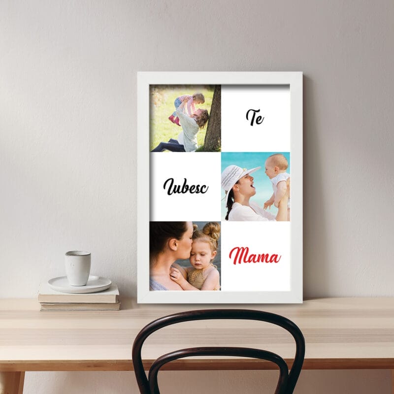 Tablou personalizat Te Iubesc Mama birou