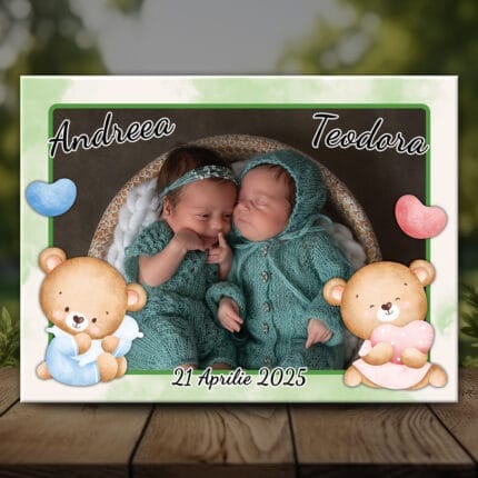 Mărturie Magnet Botez Gemeni - MMBG-06