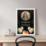 Tablou Personalizat zile de naștere cu mesaj - TP-ZN03 birou