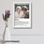 Tablou personalizat cu Definiția Bunicii perete