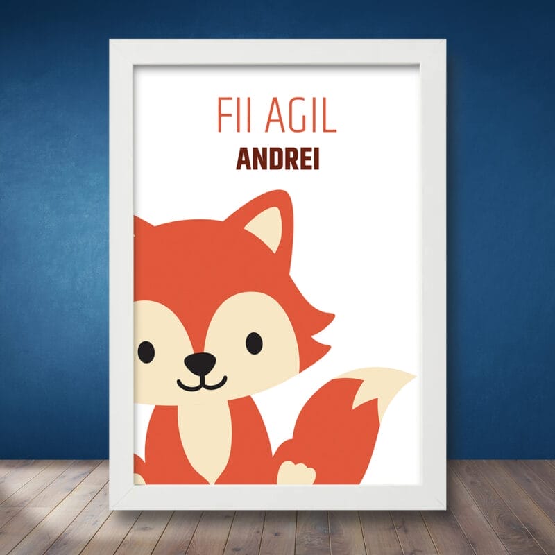 Tablou pentru Camera Copiilor - Fii Agil