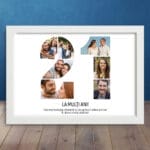 Tablou personalizat Aniversări cu 7 poze - Numărul 21