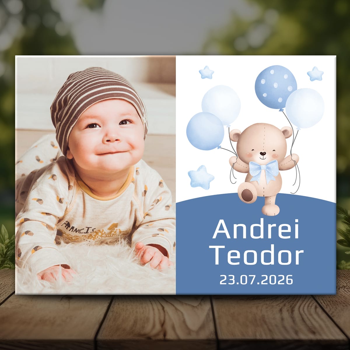 Botez MMBB-33 Mockup Mărturii Botez Magnet pentru Băieți - MMBB-33