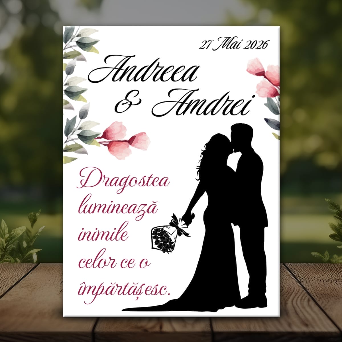 Nuntă MMN-35 Mockup Magnet Mărturie Nuntă - MMN-35