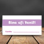 Plic de bani botez fete cu ursuleț - PBBF-07 verso