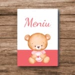 Meniu botez fete - MBF-13 - AmintiriMagice.ro