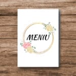 Meniu pentru nuntă personalizat - MN-08 - Amintiri Magice