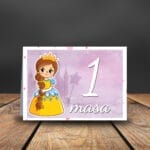 Numere de masă botez cu castel și prințesă - NMBF-16 - www.AmintiriMagice.ro