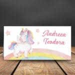 Plic bani botez cu Unicorn - PBBF-18 - www.amintirimagice.ro