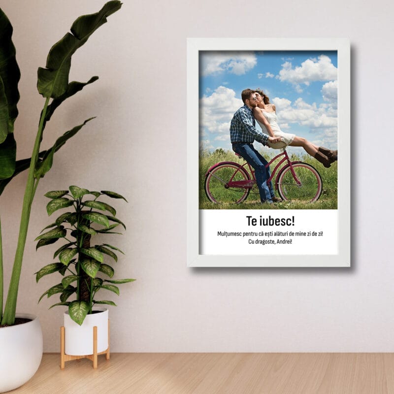 Tablou personalizat cu poză și mesaj - AMTPM-01 - pe perete - amintirimagice.ro