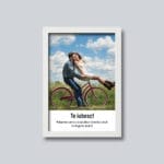 Tablou personalizat cu poză și mesaj - AMTPM-01 - ramă albă - amintirimagice.ro