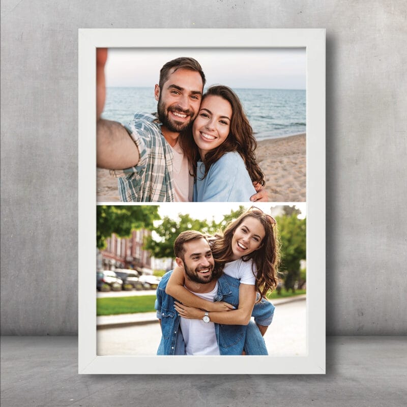 Tablou personalizat cu două fotografii - AMTPP-03 - amintirimagice.ro