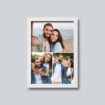 Tablou personalizat colaj 3 poze - AMTPP-04 - ramă albă - amintirimagice.ro