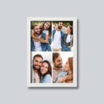 Tablou cu patru poze personalizat - AMTPP-05 - ramă albă - amintirimagice.ro