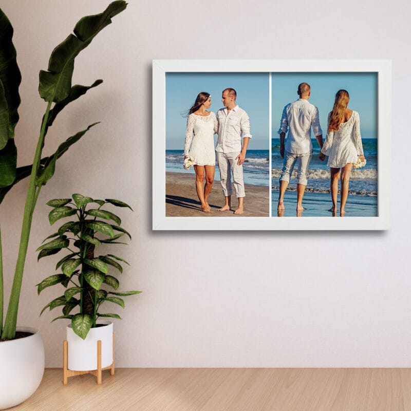 Tablou cu două imagini personalizat - AMTPP-06 - în perete - amintirimagice.ro