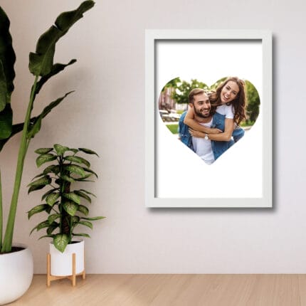 Tablou personalizat cu poză în formă de inimă - AMTPP-09 - perete - amintirimagice.ro