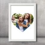 Tablou personalizat cu poză în formă de inimă - AMTPP-09 - amintirimagice.ro
