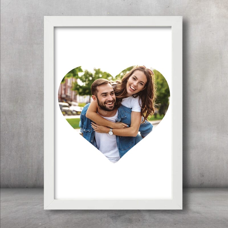 Tablou personalizat cu poză în formă de inimă - AMTPP-09 - amintirimagice.ro