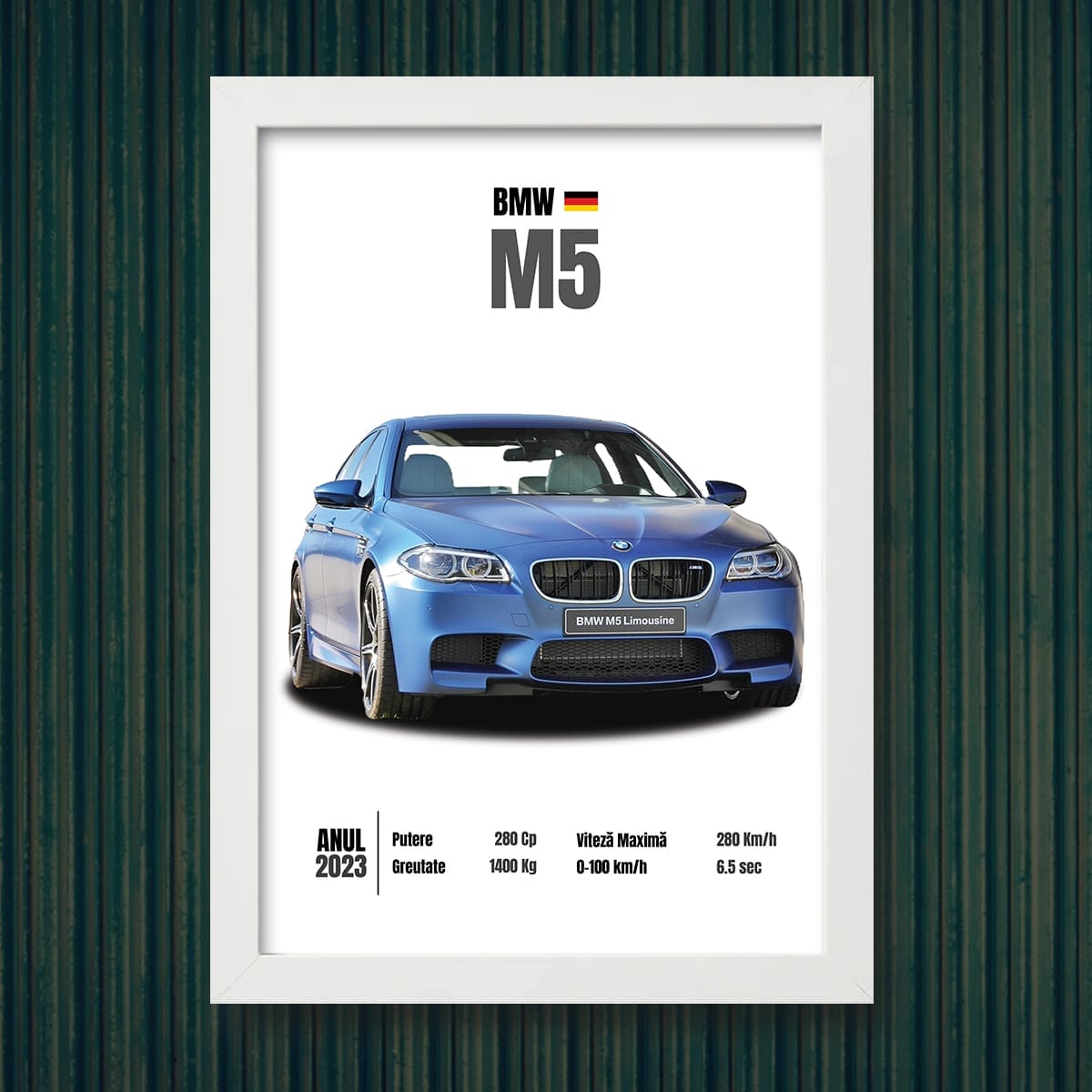 TP-AM10 Mockup Tablou personalizat cu mașină - TP-AM10 - AmintiriMagice.ro