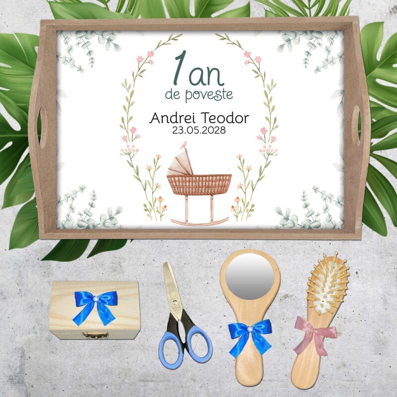 Set moț sau turtă - 1 an de poveste - AMTM-07 - set natur - amintirimagice.ro
