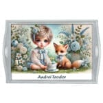 Tavă pentru tăiere moț personalizată cu nume - AMTM-13 - akbă - amintirimagice.ro