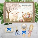 Set Tavă Moț Mielușel în Primăvară - AMTM-20 - set natur - AmintiriMagice.ro