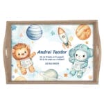 Tavă moț băieți Animăluțe în Spațiu - AMTMB-26 - natur - amintirimagice.ro