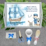 Micul Marinar Tăviță pentru Moț - AMTMB-27 - set alb - amintirimagice.ro