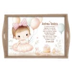 Set Tăviță Moț Fete Baby Girl - AMTMF-24 - natur - AmintiriMagice.ro